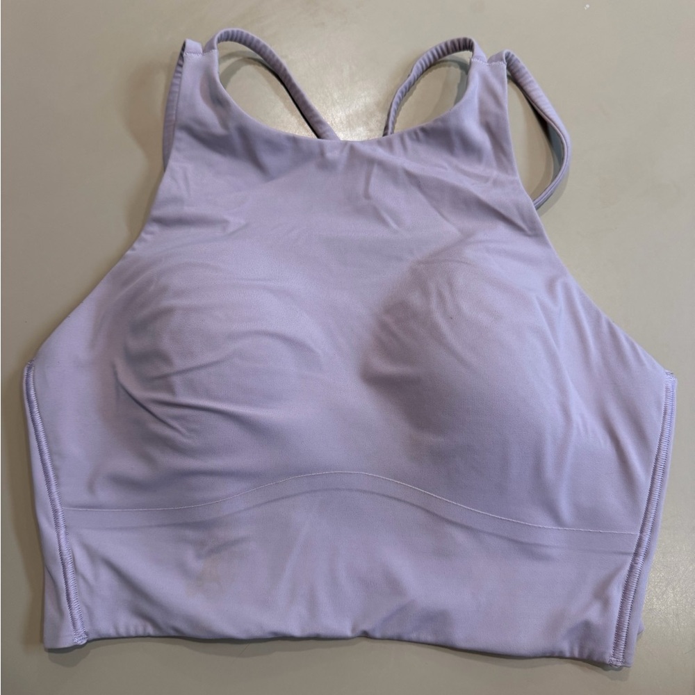 lululemon athletica High Neck Sports Bralette — Light Lavender